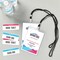 Avery Customizable Name Badges, 6" x 4.25", Printable Name Tag Inserts with Tickets, 25 Vertical Name Tag Holders with Lanyards (8520)